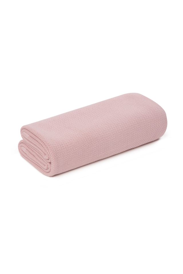 Bamboo Swaddle Blanket / Light Blanket with Silver Ions 100x100 Powder Pink
