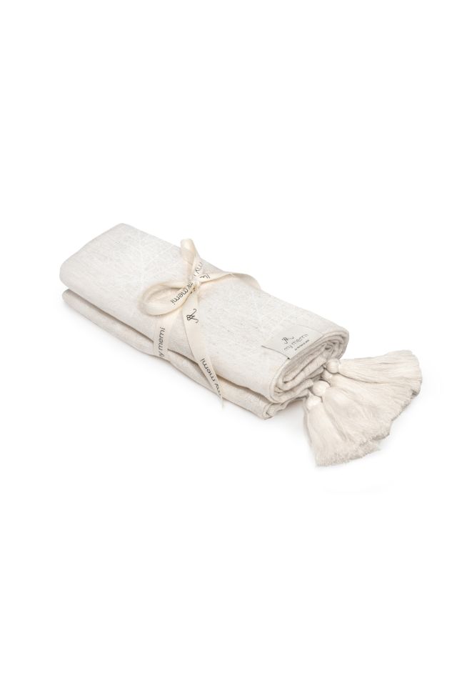 Bamboo-Linen Swaddle Blanket 75x100 Ultra Soft