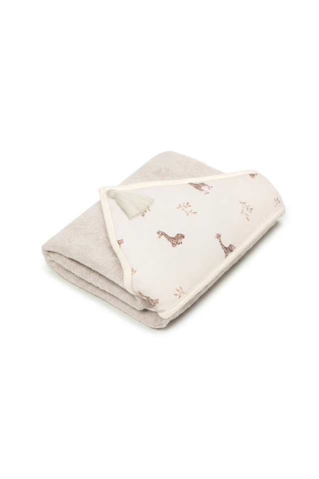Bamboo big towel - giraffes