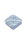 Bamboo towel dusty blue - bear - MY MEMI