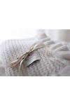 Bamboo blanket with a frill 85x105 beige MY MEMI