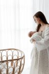 Bamboo muslin swaddle 120x120 - twigs - MY MEMI