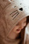 Bamboo big cream towel - cat MY MEMI