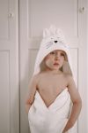Bamboo big cream towel - cat MY MEMI