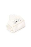 Bamboo big cream towel - cat MY MEMI