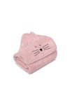 Bamboo big powder pink towel - cat MY MEMI