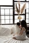 Bamboo Blanket 80x100 cream - chain MY MEMI