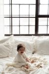 Bamboo Blanket 80x100 cream - chain MY MEMI