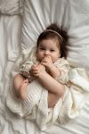 Bamboo Blanket 80x100 cream - chain MY MEMI