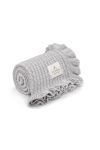 Bamboo blanket with a frill 85x105 light grey MY MEMI