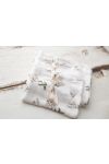Bamboo muslin swaddle 120x120 - bells - MY MEMI
