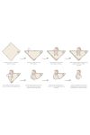 Bamboo muslin swaddle 120x120 - kittens - MY MEMI