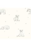 Bamboo muslin swaddle 120x120 - little bears - MY MEMI