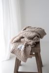 Warm blanket of 100% merino wool cream - premium collection - MY MEMI