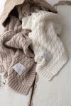 Warm blanket of 100% merino wool cream - premium collection - MY MEMI