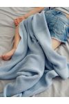 Bamboo Blanket 80x100 Baby Blue - classic MY MEMI